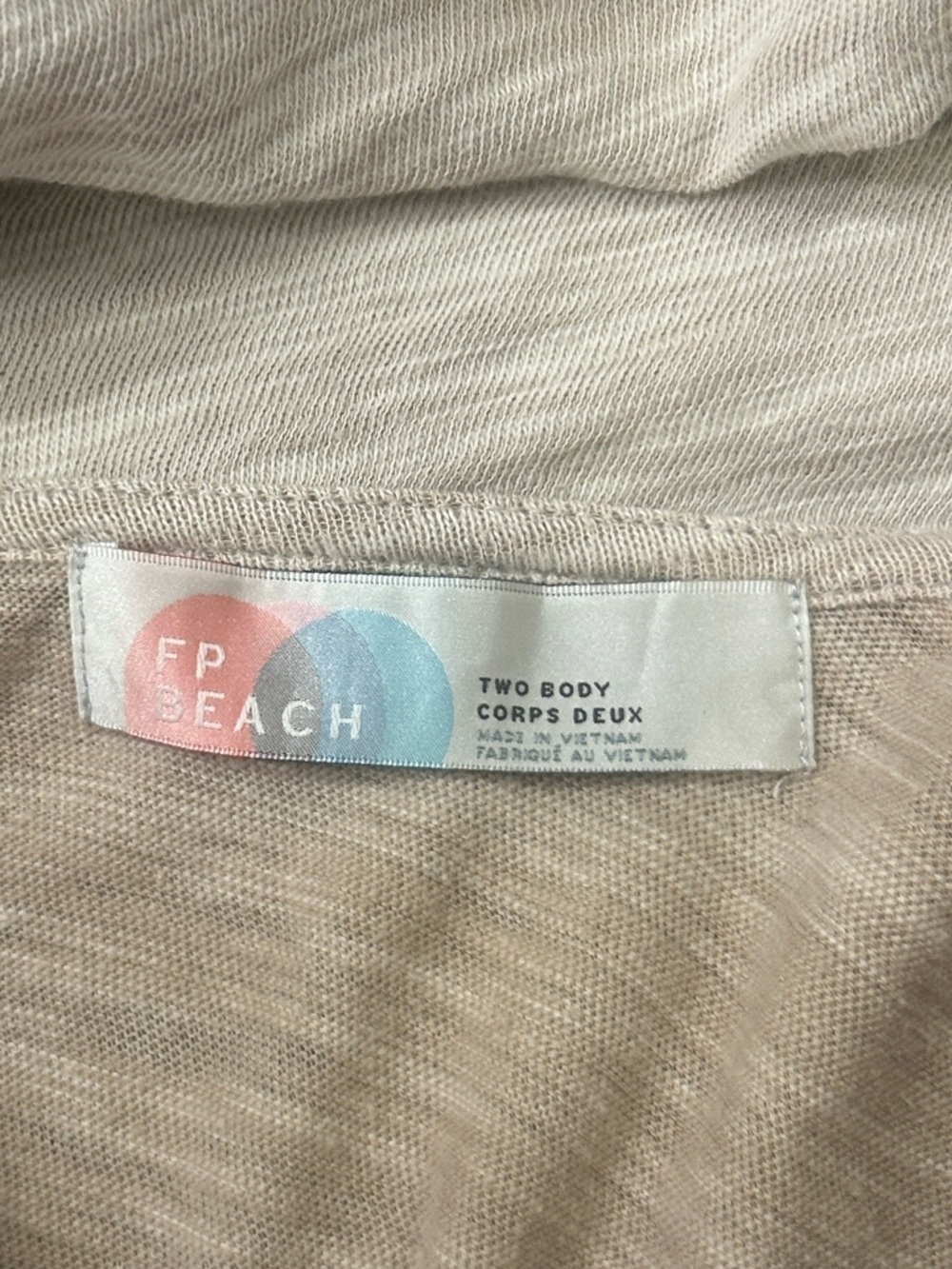 Free People Beach Cotton Cocoon Cowl Neck Long Sleeve Pullover Top Medium - Picture 8 of 12